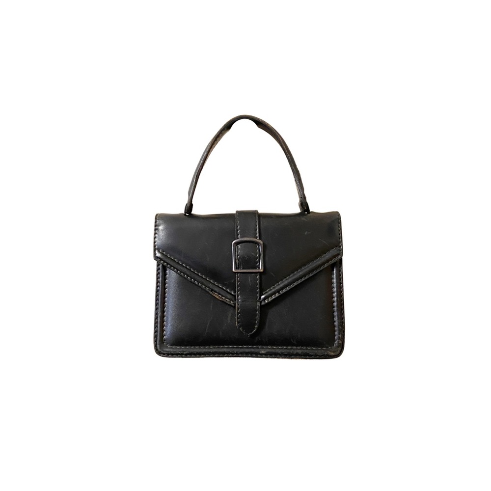 VINTAGE - ACCORDION STYLE MINI LEATHER BAG
